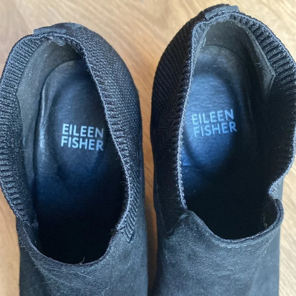 Eileen Fisher Marcy Suede Bootie with Stretch Knit size 6 - Picture 10 of 16